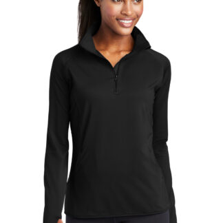 Sport-Tek® Ladies Sport-Wick® Stretch 1/4-Zip Pullover